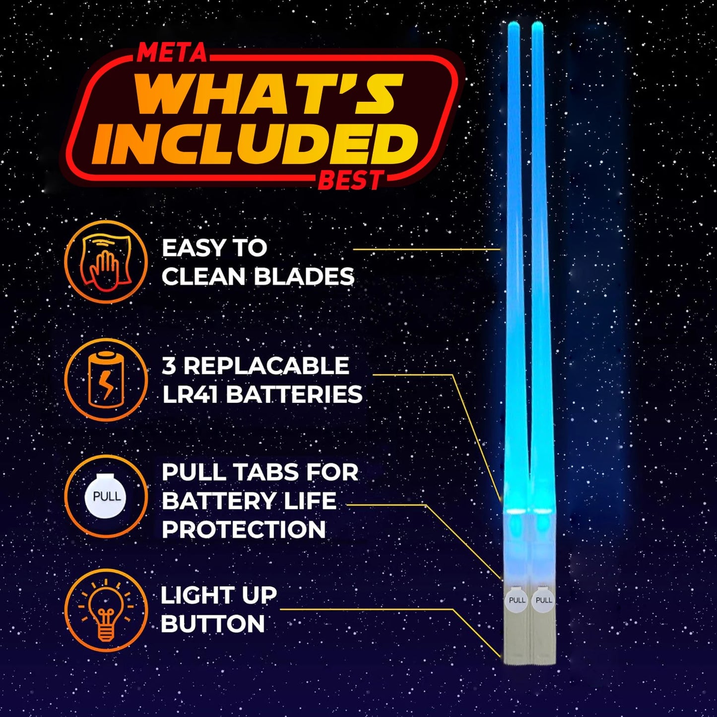 Lightsaber Chopsticks