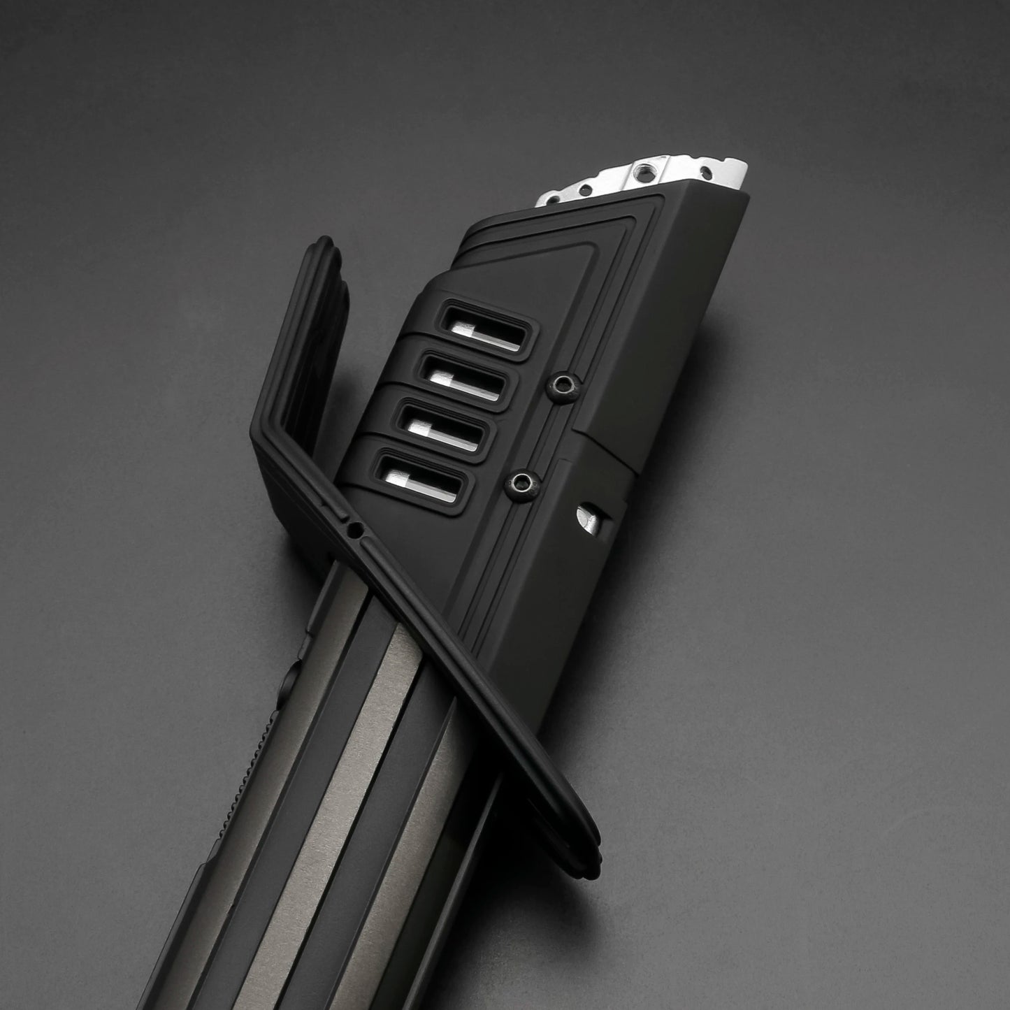 TXQSABER Darksaber Lightsaber Neo Pixel Proffie Smooth Swing Metal Handle LED Strip Blade Mandalorian Blaster Toys Laser Sword
